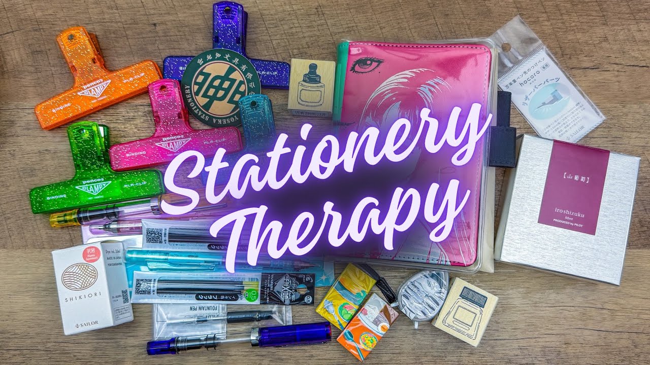 Покупка канцелярских товаров Yoseka и ручек JetPens, а также образцы чернил.