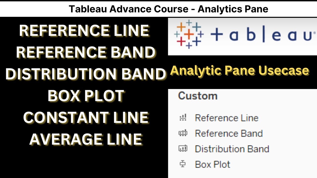 Reference Line, Band & Box Plot in Tableau - Video -7 | Tableau Advance Course | AllAboutDATA
