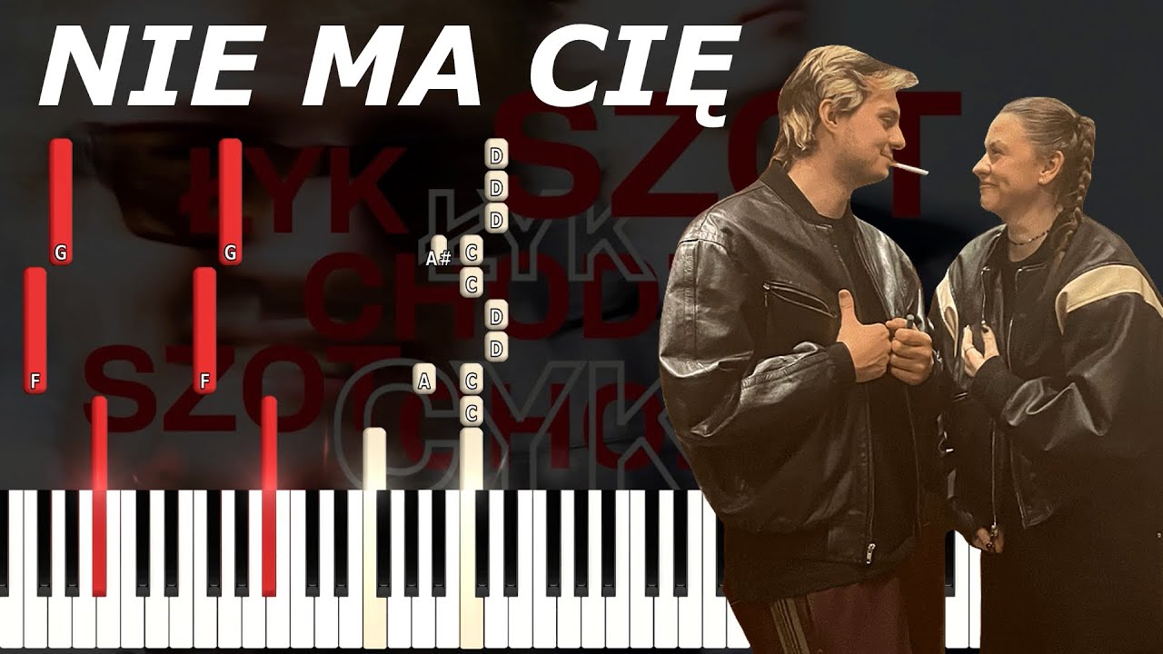NIE MA CIĘ - Fukaj & charlie moncler ft. bambi | Piano Tutorial