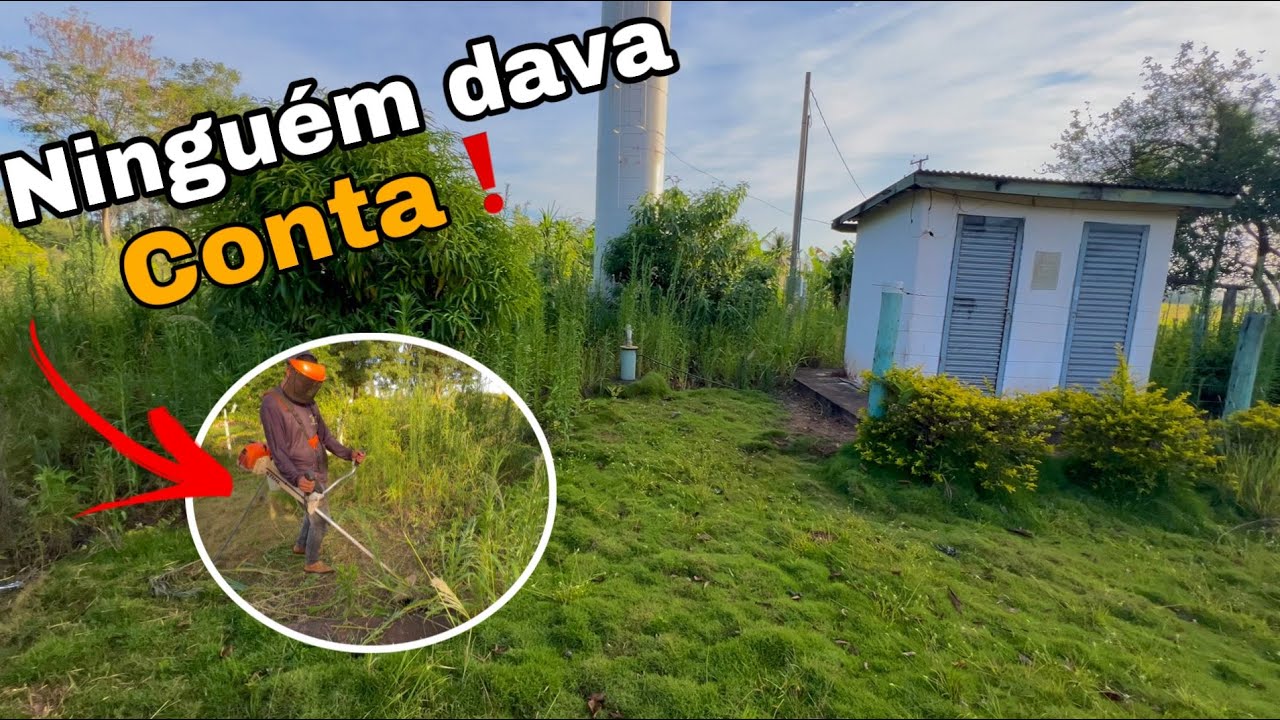 🌿 Roçando mato muito alto DEPOIS DE ANOS SEM LIMPEZA– transformação em tempo acelerado!