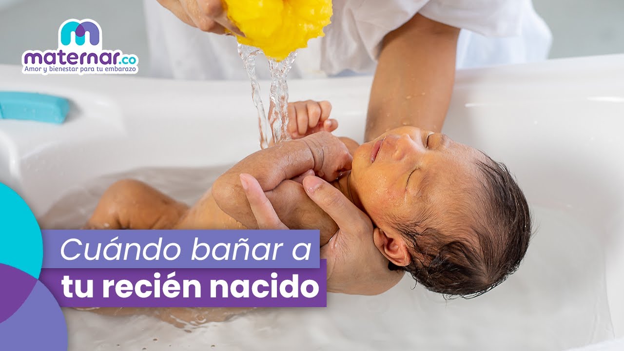 🚿¿Cómo y cuándo bañar a tu bebé recién nacido? | Maternar.co