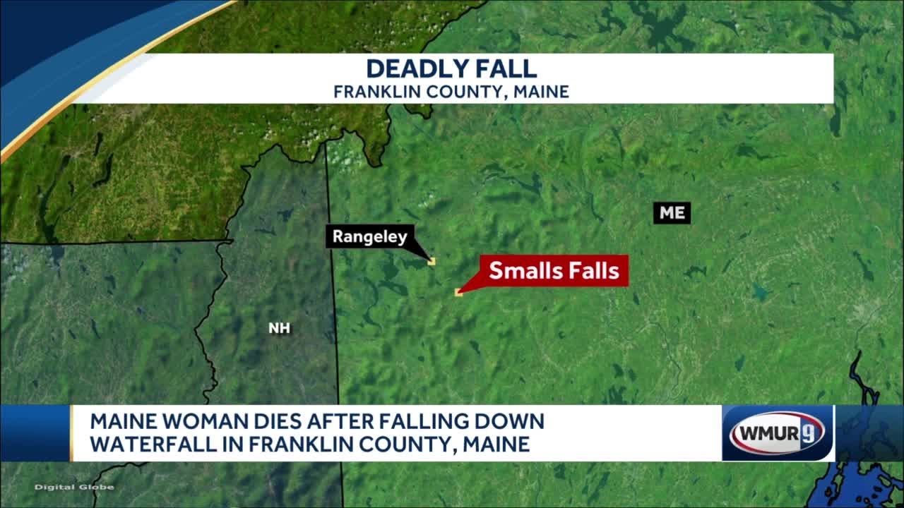 Woman dies after falling down waterfall in Franklin County, Maine