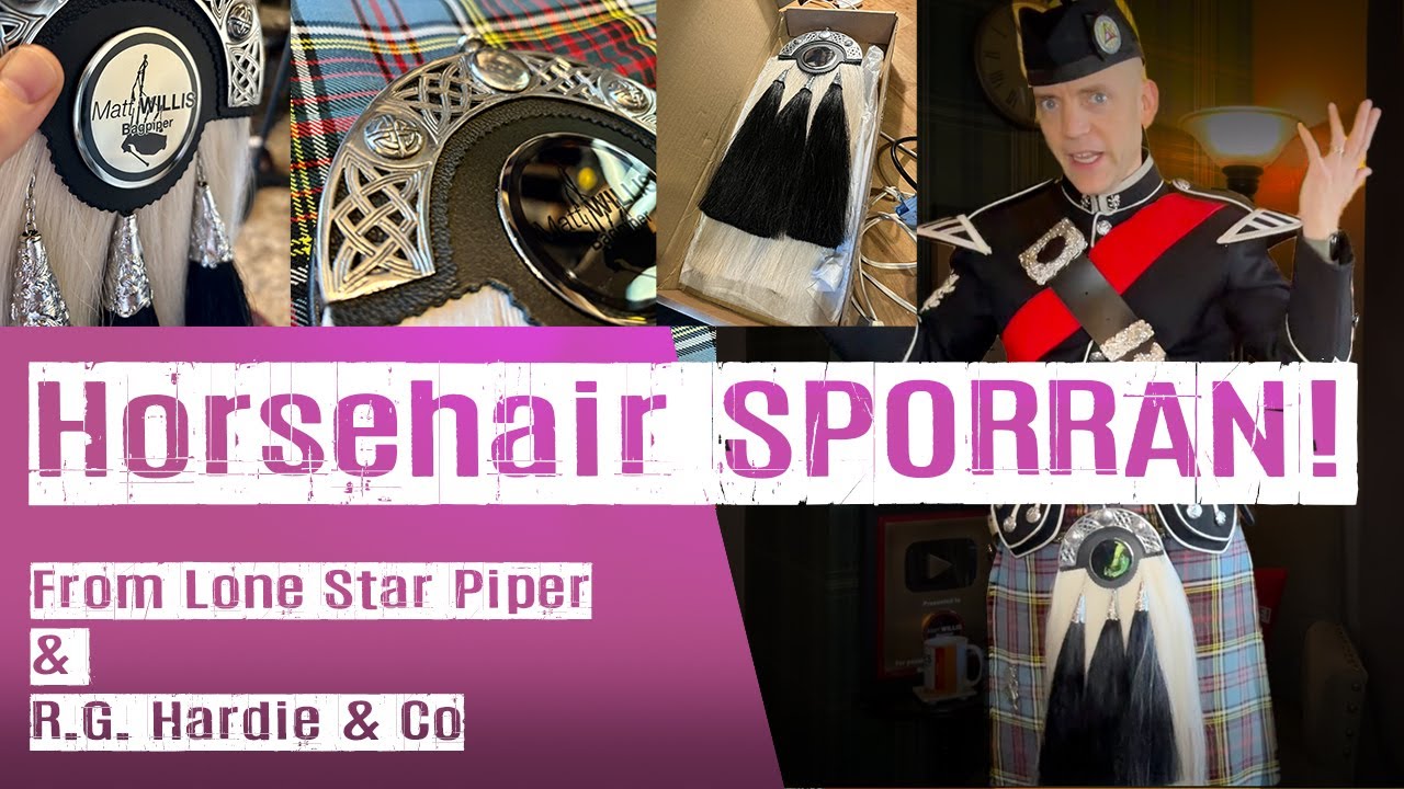 Horsehair Sporran from Lone Star Piper (HD) | Made by R.G. Hardie & Co.