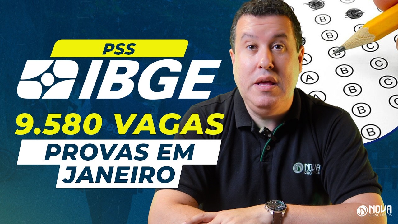 CONCURSO IBGE 2025: TUDO DEFINIDO - CONFIRA O CRONOGRAMA 🔥