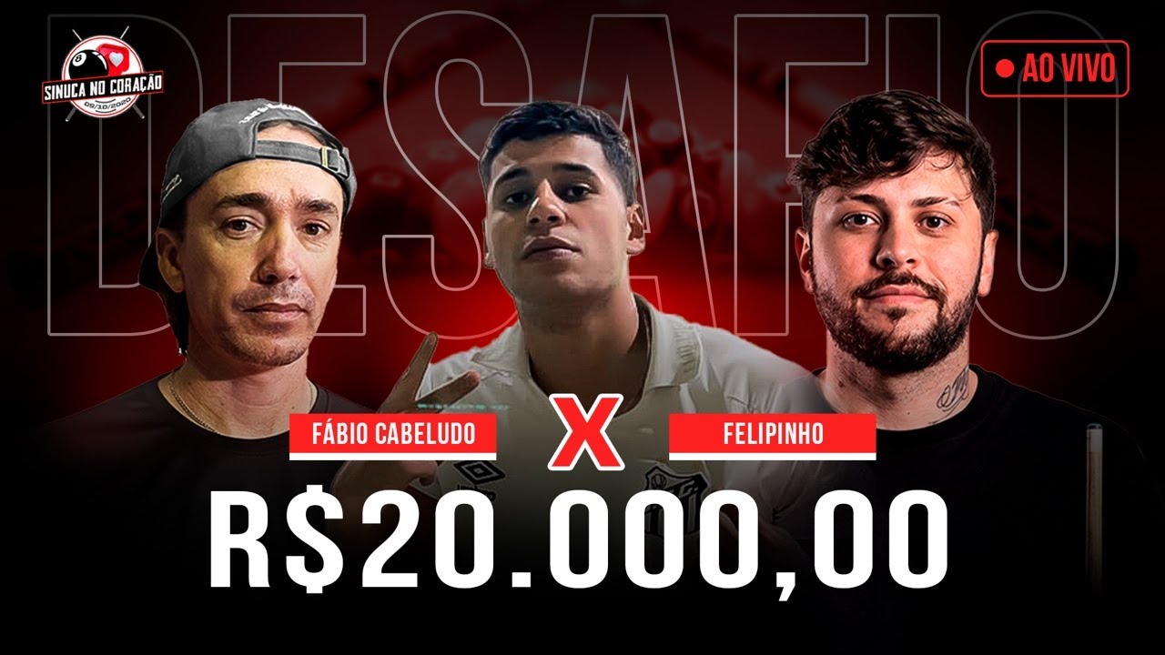 24/02 - FELIPINHO X FABIO CABELUDO - SINUCA AO VIVO EM DIADEMA - NARRAÇÃO JOÃO