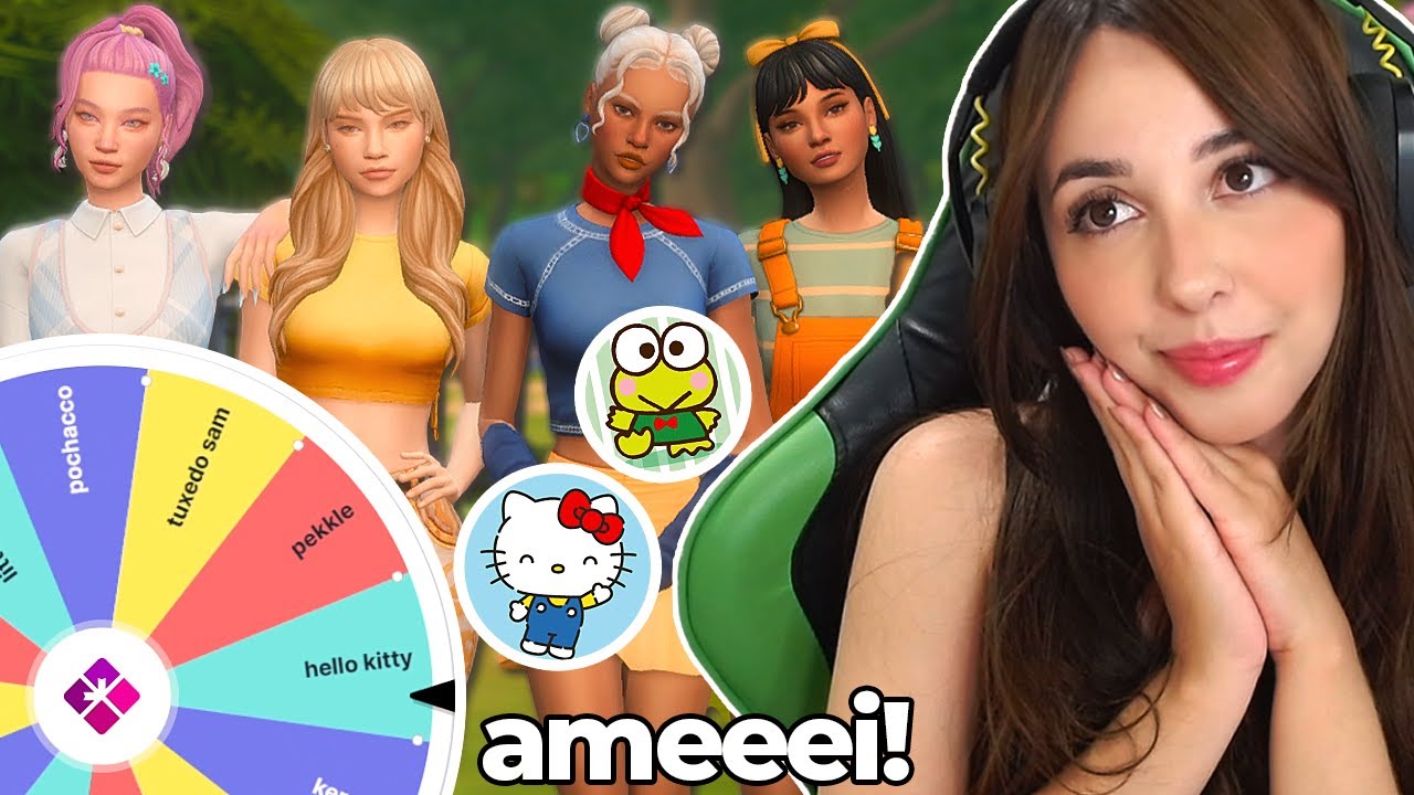 CADA SIM É UM PERSONAGEM SANRIO! 🌷🎀 | The Sims 4: Create a Sim