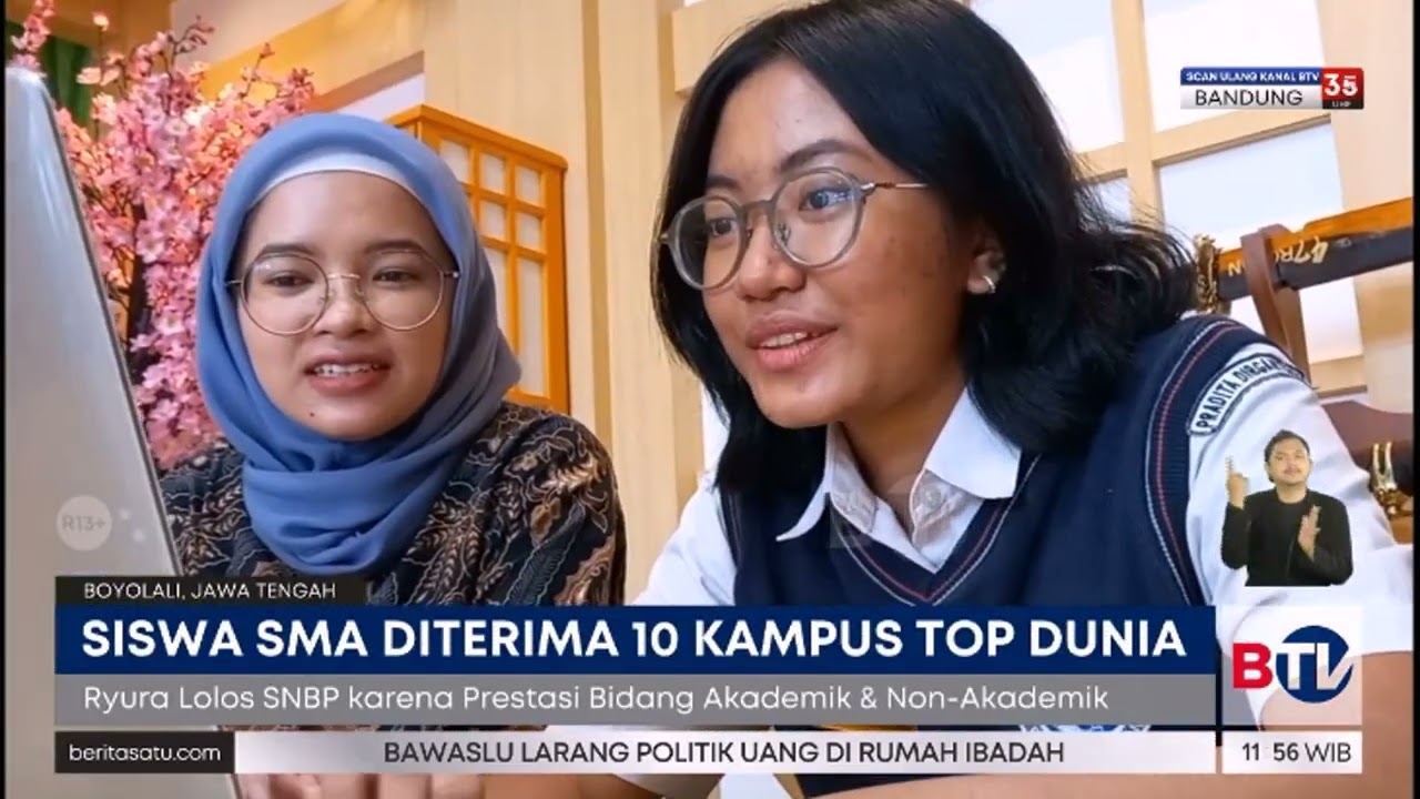 Keren! Siswa SMA di Boyolali Diterima 10 Kampus Top Dunia