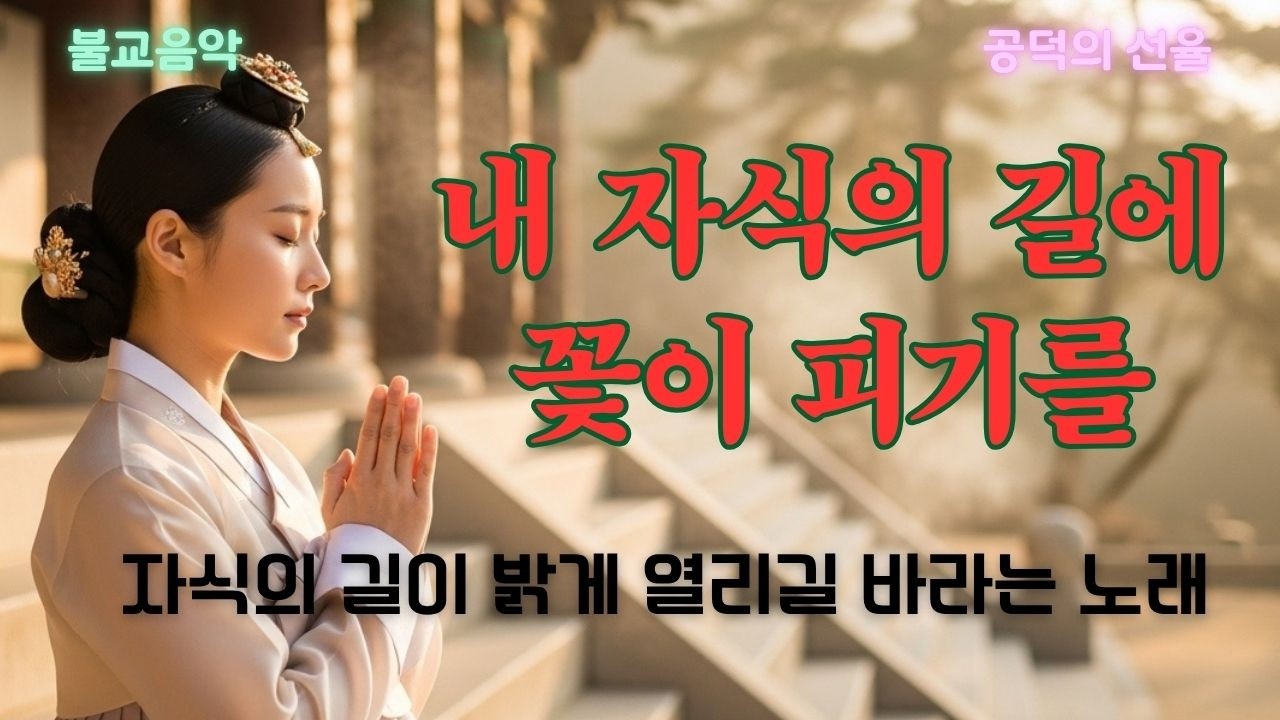 내 자식의 길에 꽃이 피기를🌸 부모의 축원 🌸 떠난 자식을 향한 그 간절한 마음이 부드러운 등불이 되어 당신의 삶에도 고요히 피어나리라 #불교음악 #부모의기도 #축원가