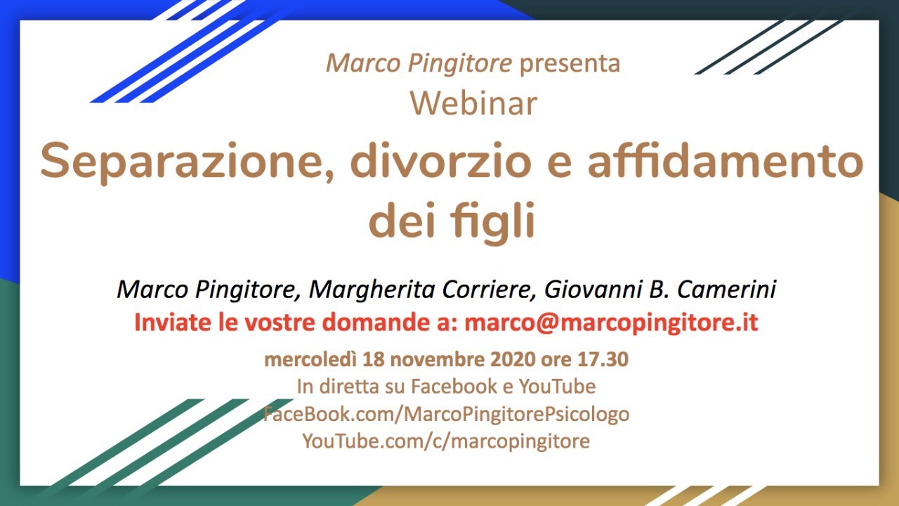 Question time - Separazione, divorzio e affidamento dei figli