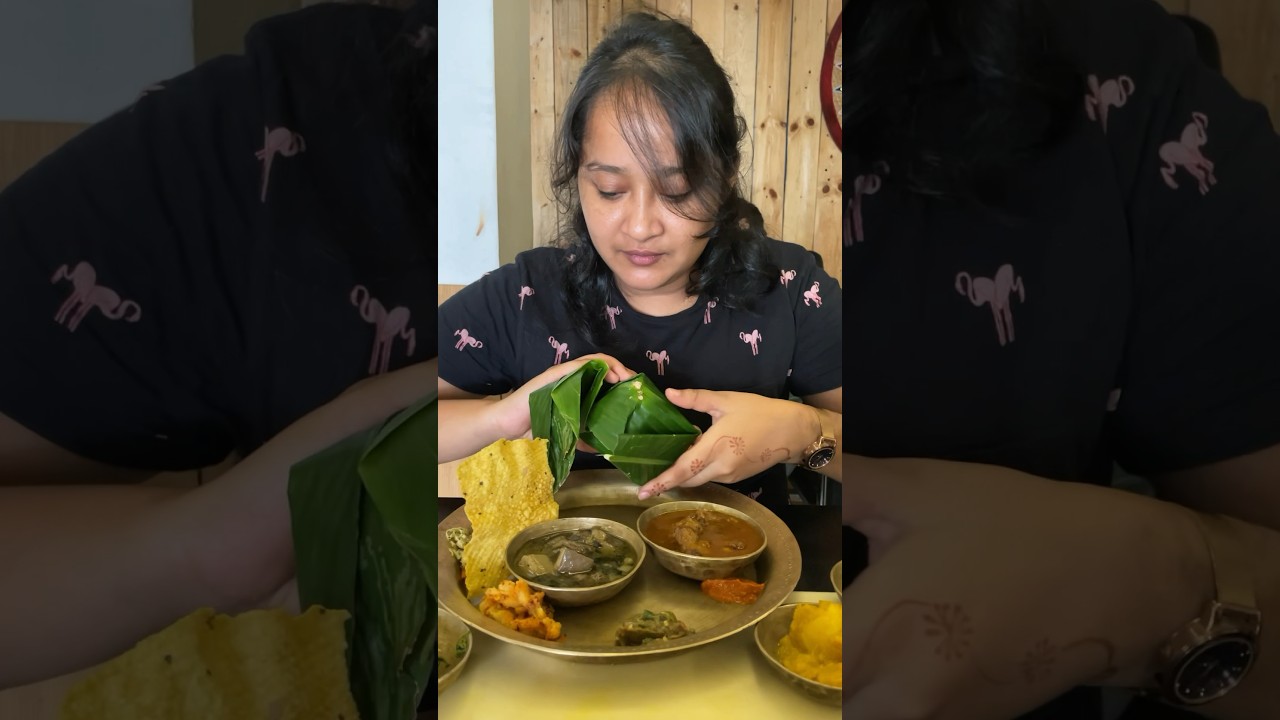 I tried this pork thali in Guwahati.
