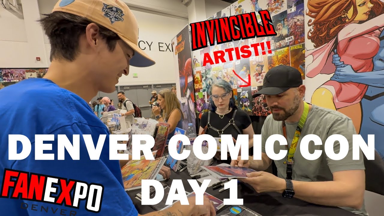Meeting the artist of Invincible!! | Denver Comic Con Day 1 Vlog