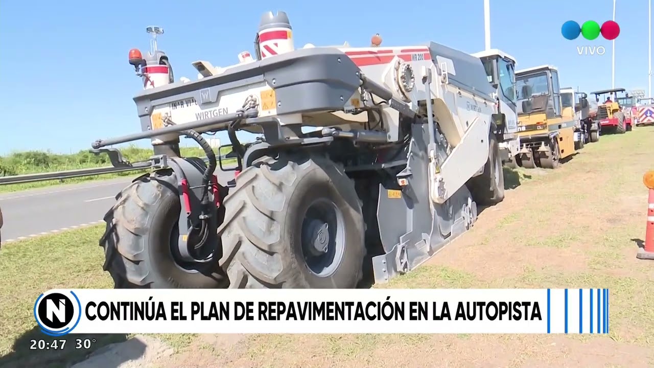 Autopista Santa Fe-Rosario: Continúa el plan de repavimentación