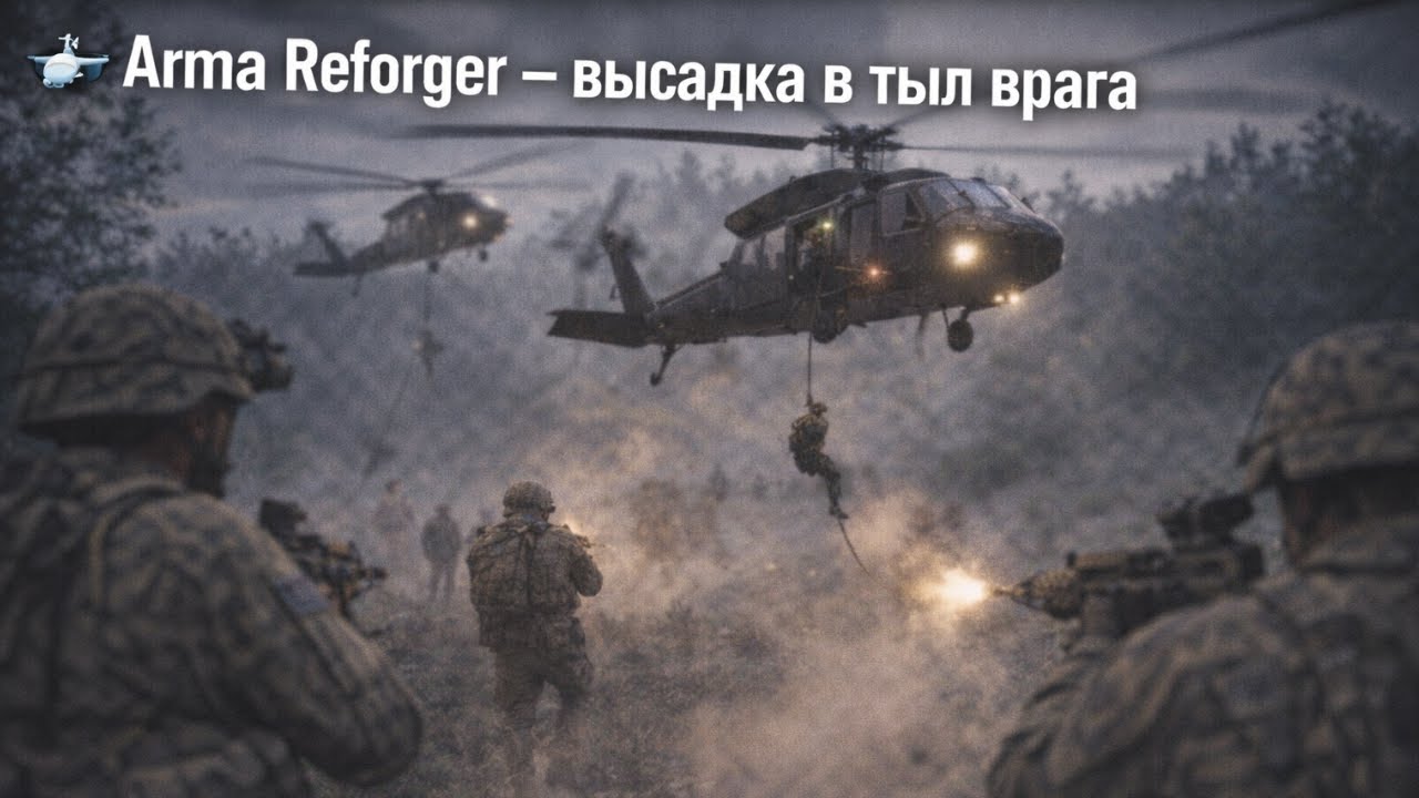 🚁 Arma Reforger — высадка в тыл врага