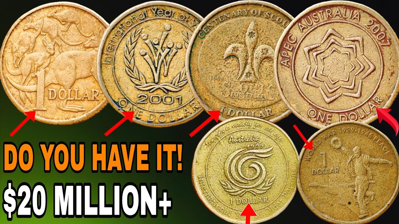 Top 10 Ultra Rare Australian Commemorative 1 Dollar Most Valuable Coins Worth A Lot Of Money 💰
