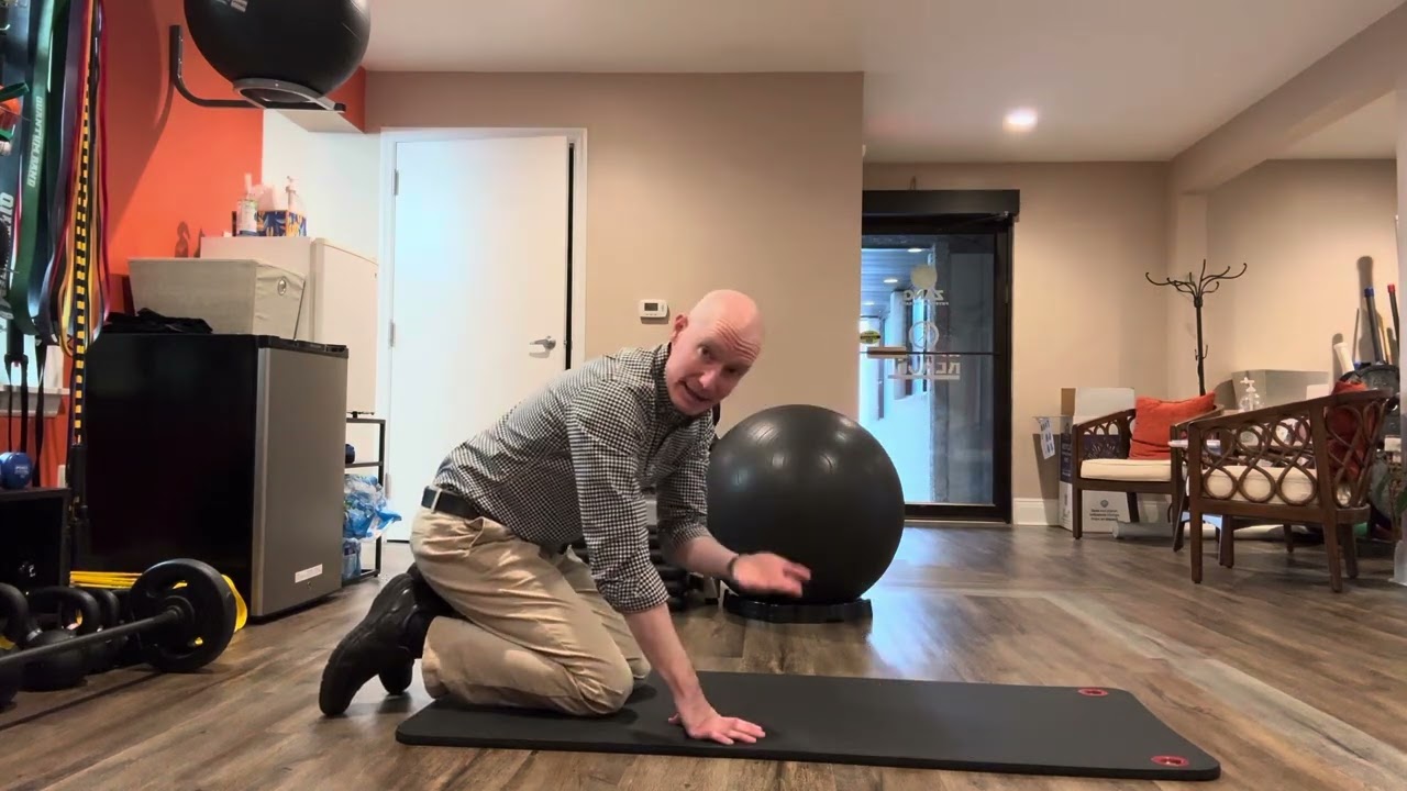 Hands and knee low back flexion stretch