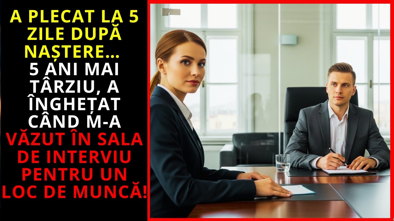 M-A LĂSAT CU UN NOU-NĂSCUT… 5 ANI MAI TÂRZIU, ERA ÎN FAȚA MEA LA INTERVIU!