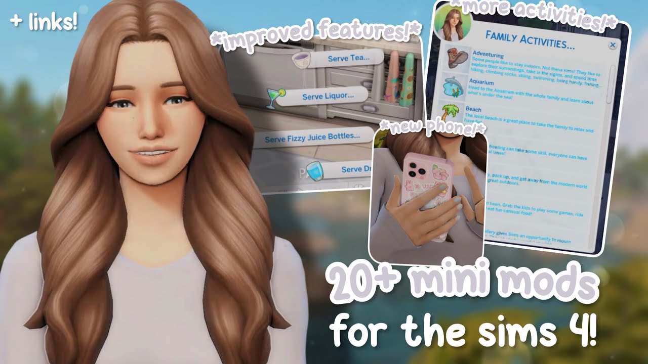 Более 20 мини-модов для улучшения игрового процесса в The Sims 4! | *Обзоры модов + ссылки!* 🤍