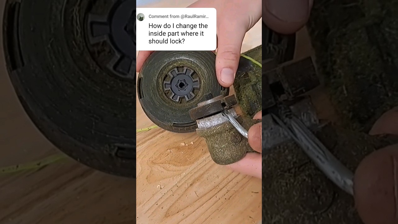 Как снять головку триммера Ryobi