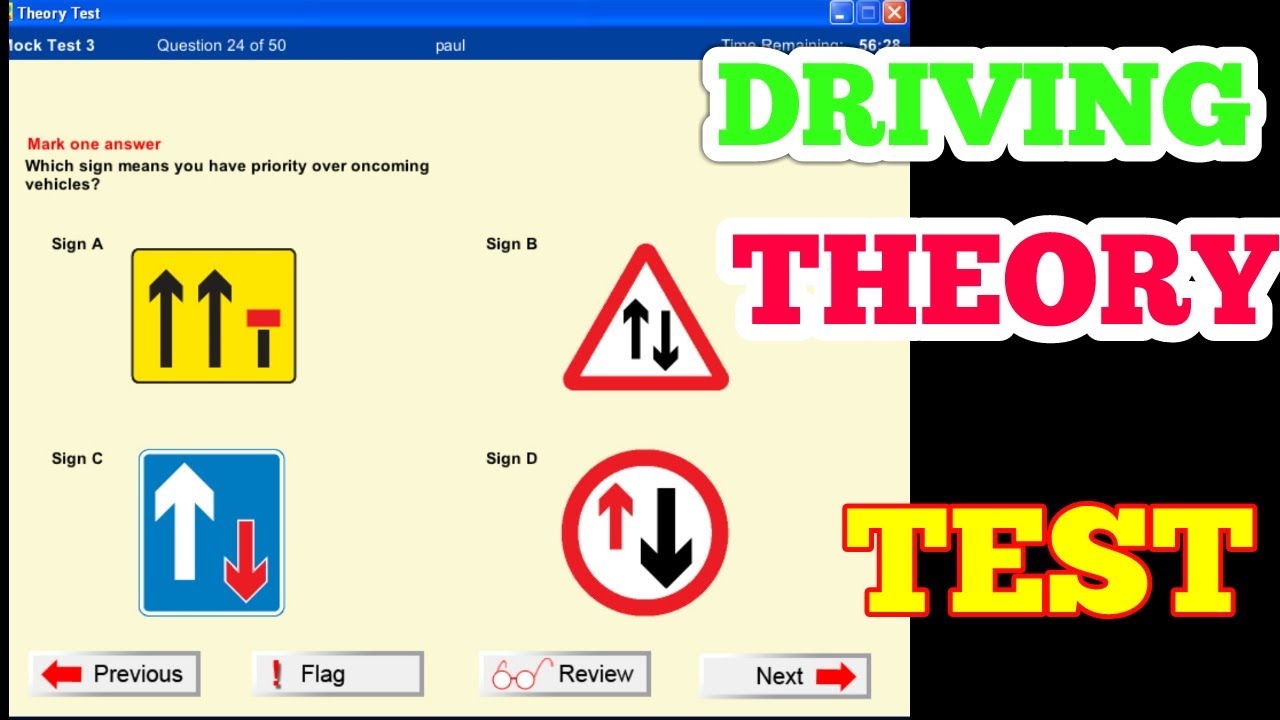 Questions For Theory Test 2021 | Free Mock Theory Test Online Practice 2021