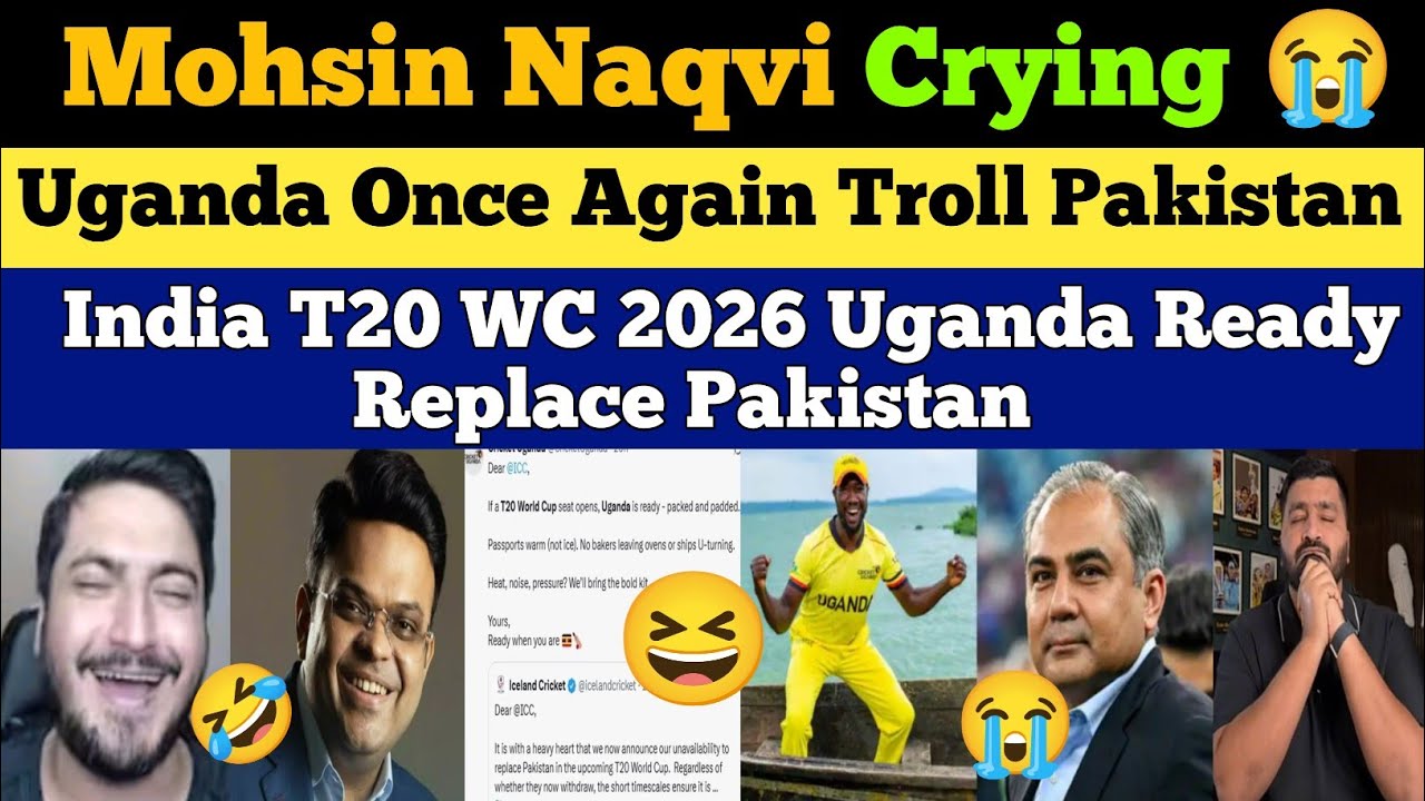 Mohsin Naqvi Crying Uganda Once Again Troll Pakistan on T20 WC 2026 | T20 World Cup 2026 | Pak Media