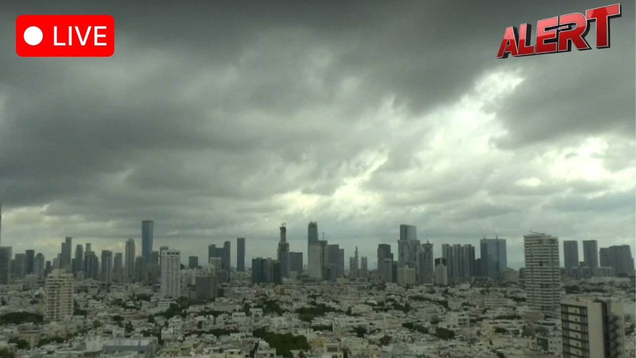 LIVE: Jerusalem and Tel Aviv Skylines After Iran Retaliation | Iran War | U.S.-ISRAEL Vs Iran