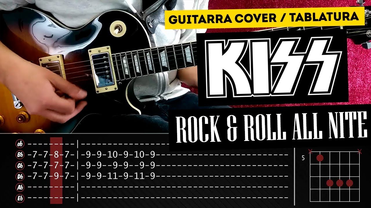 ROCK AND ROLL ALL NITE Guitarra Cover Tablatura | Marcos García
