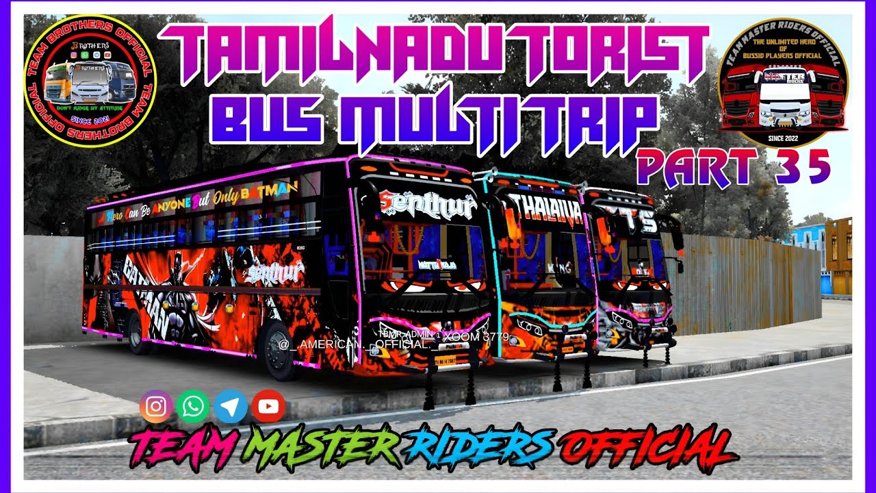 TamilNadu Tourist Bus Multi Trip Video Part 35 #tamilnadu #bussid #touristbus #multiplayer 