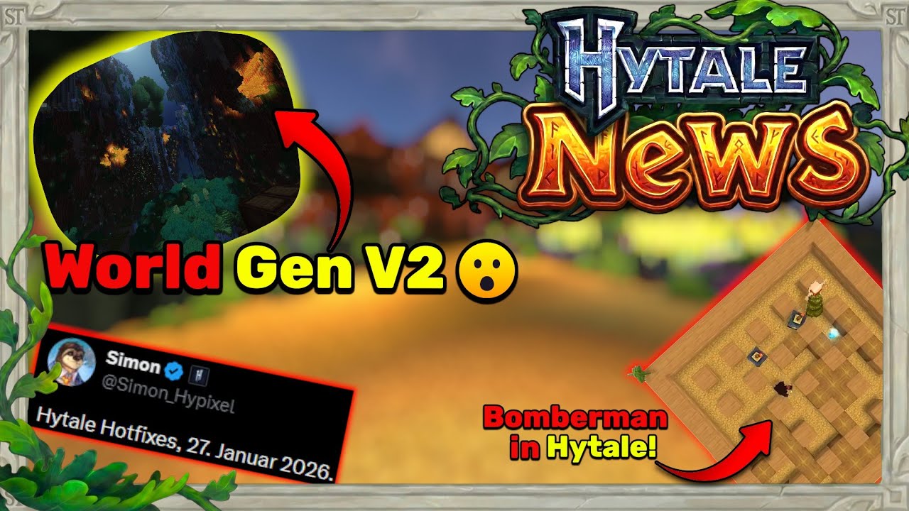 Neuer Hotfix und Update 3 kommt? + Bomberman Mod Showcase | Hytale News Kurz und Kompakt 😉