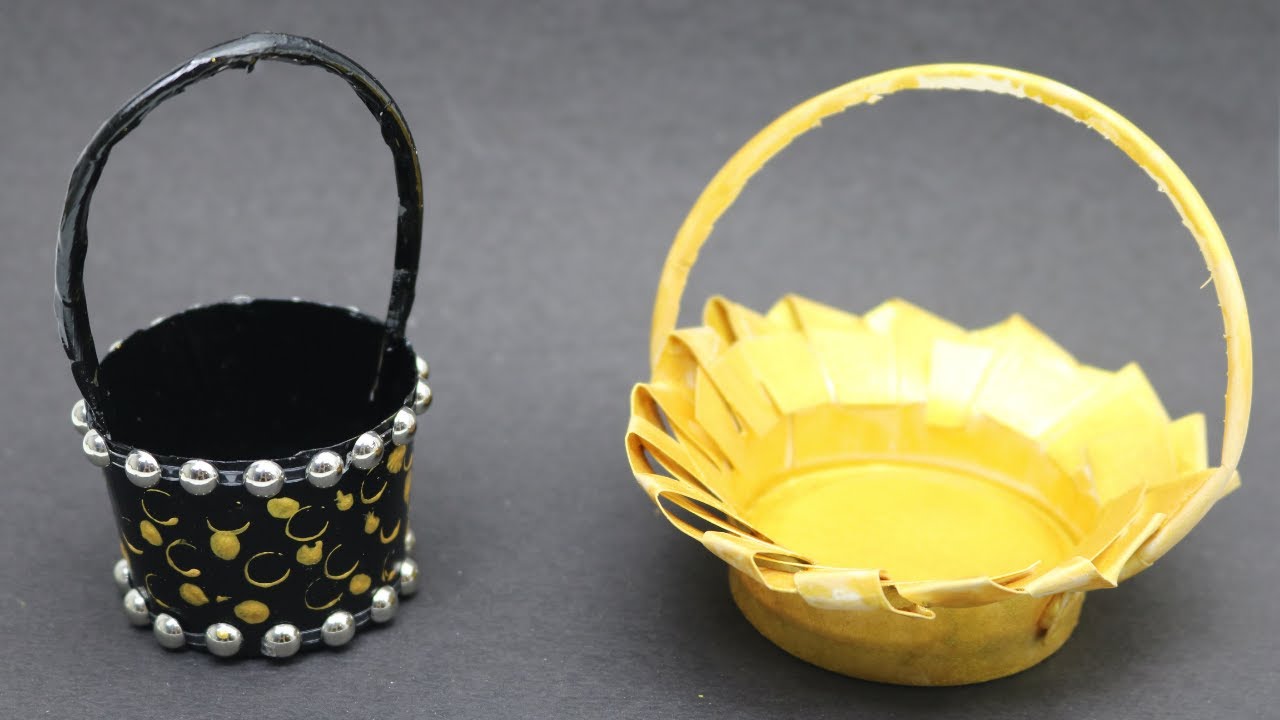 Beautiful Paper Basket- DIY Basket | How To Make Easy Paper Basket | DIY Easy Paper Craft