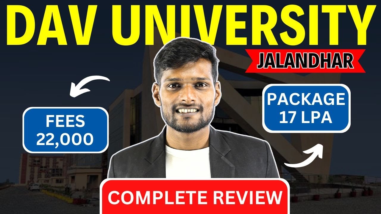 DAV UNIVERSITY, JALANDHAR REVIEW | LAW COURSES | FEES | PLACEMENT | PROS AND CONS | CAMPUS TOUR ✔