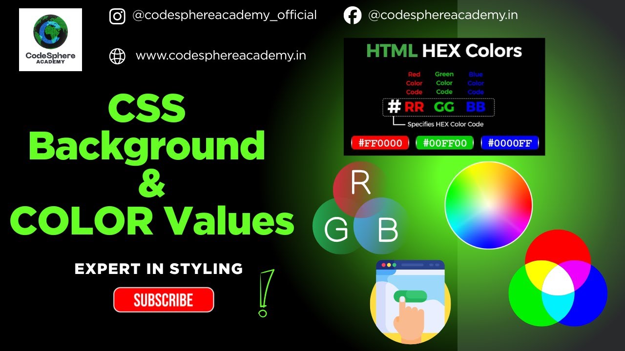 Session 2:  CSS background and COLOR Values