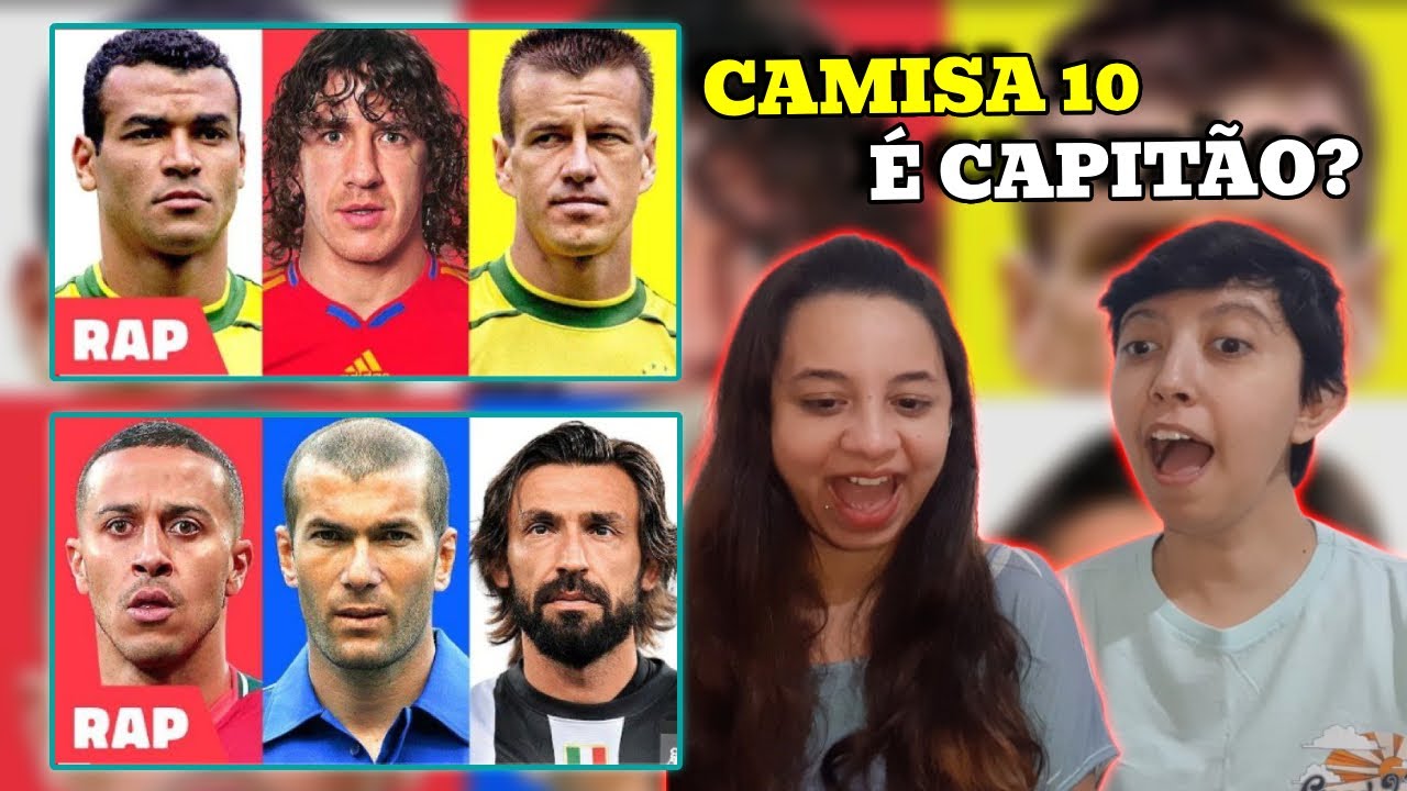 REACT RAP DOS 10 MAIORES CAPITÃES e RAP DOS 10 JOGADORES MAIS CLASSUDOS | FUTRAP