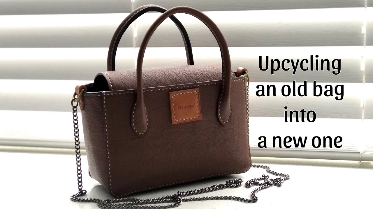 오래된 가죽가방 리폼하기 / 가죽가방 업사이클링 / Upcycling an old bag into a new bag
