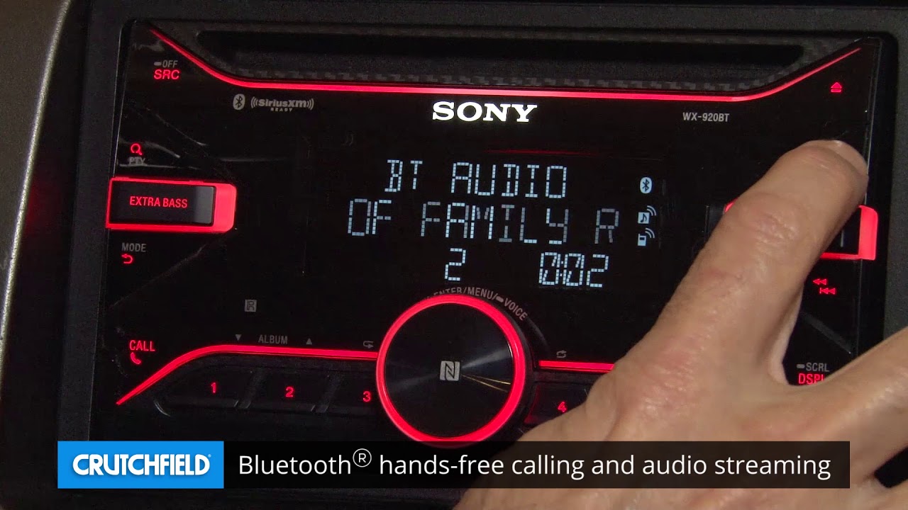 Sony WX-GT920BT Display and Controls Demo | Crutchfield Video