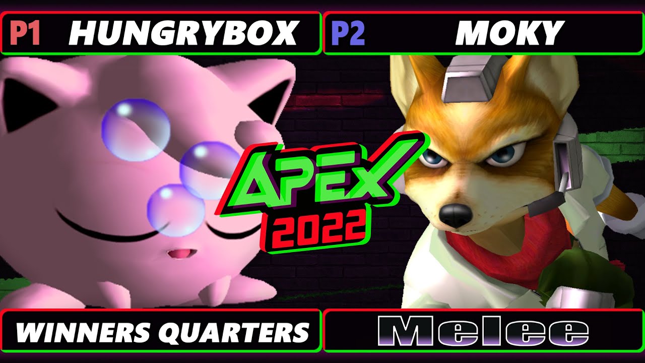 Apex 2022 Winners Quarters - Hungrybox (Jigglypuff) vs. moky (Fox) - SSBM Melee Tournament