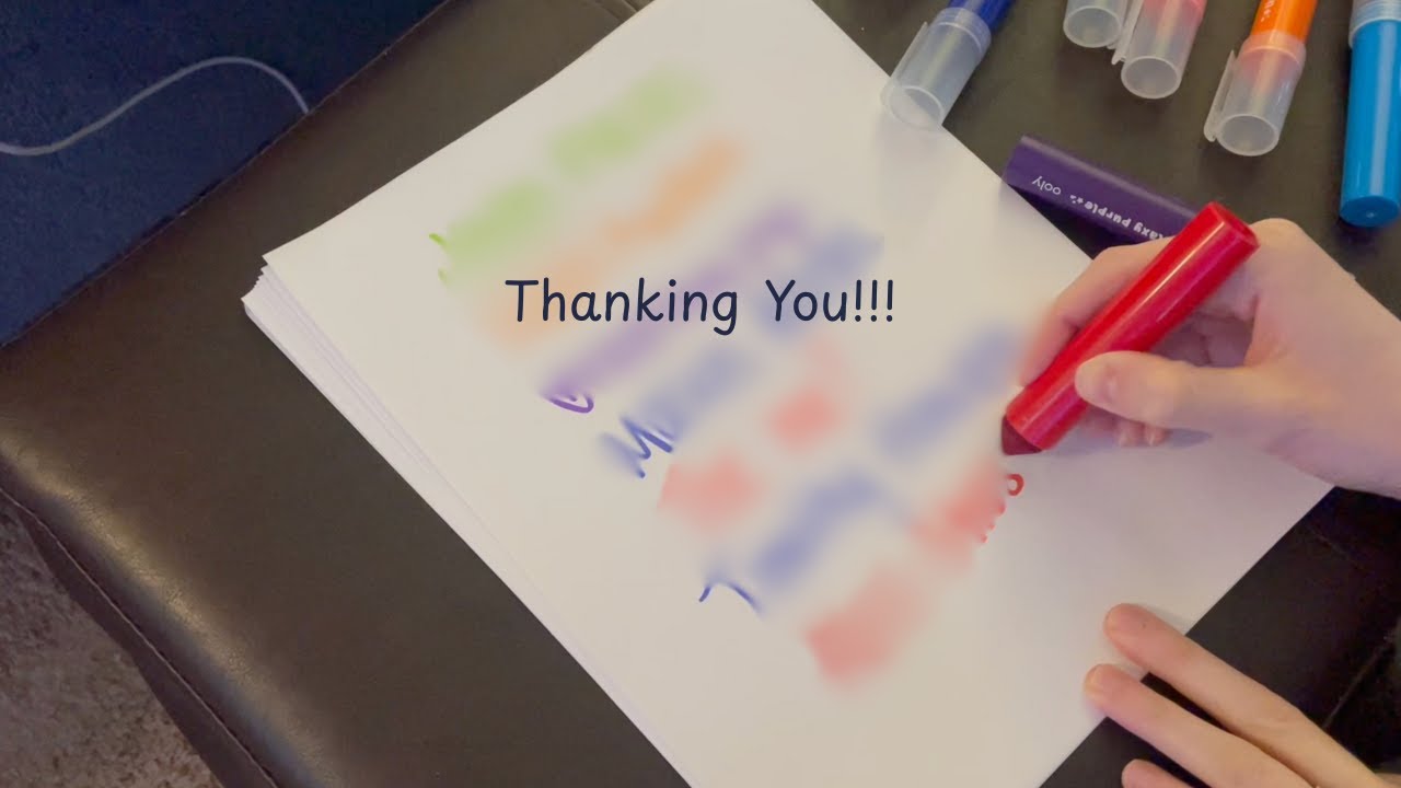 Thanking My Subscribers | Marker ASMR | Did I Write Your Name?