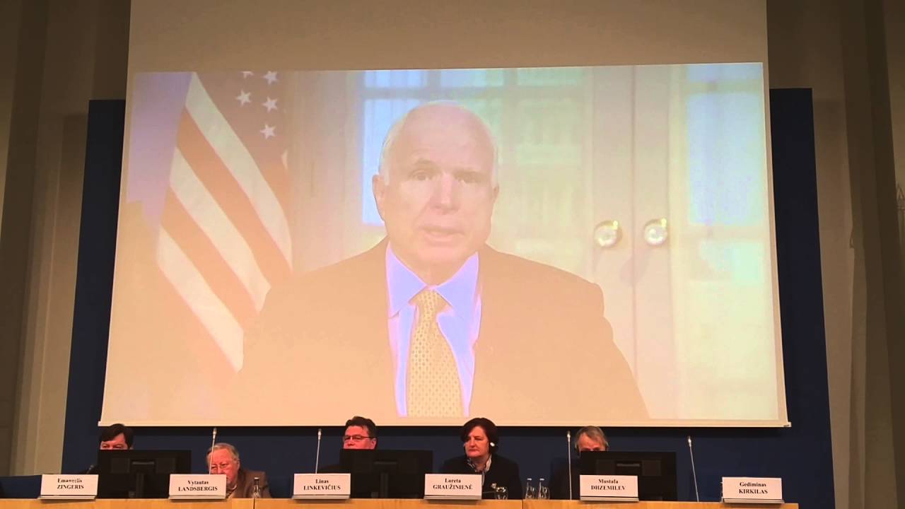 John McCain welcome speech on 