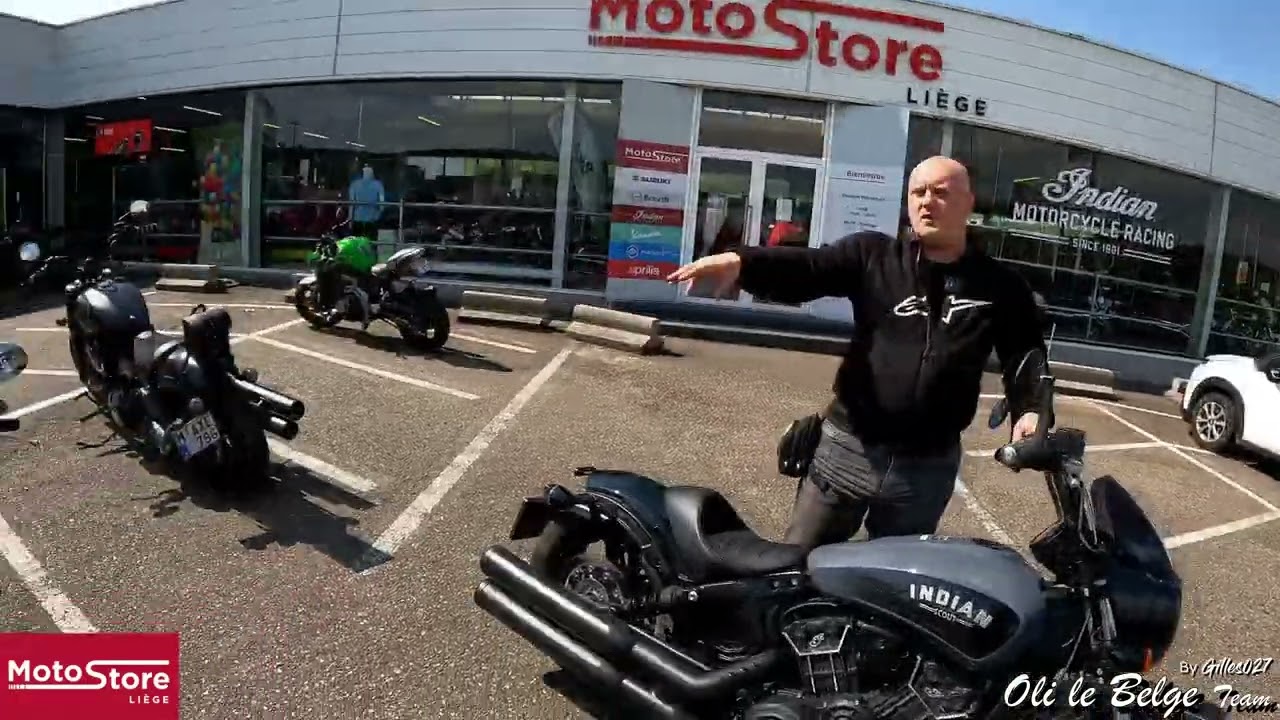 Indian Scout Rogue, l'essai de Gilles et filmé par Bijoux ;-) 