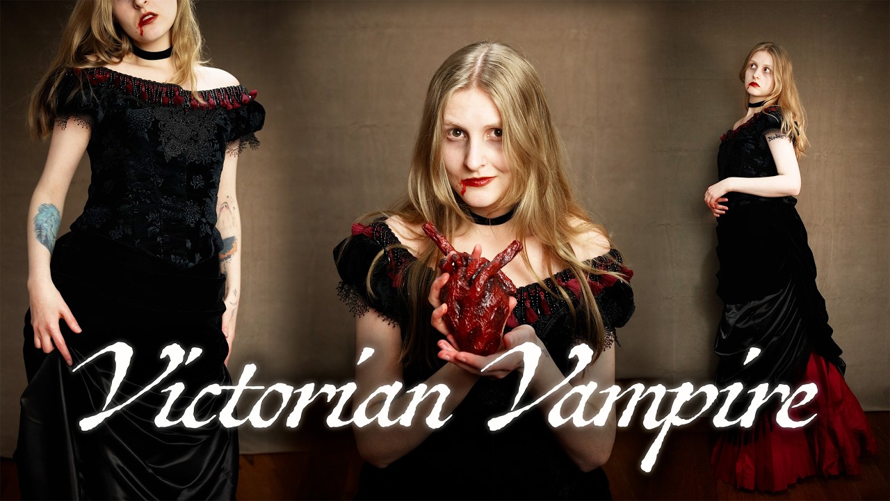 I Made a Victorian Vampire Dress for Valentines!🩸