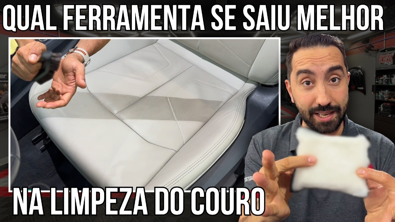 COMO LIMPAR BANCO DE COURO | Qual Ferramenta Limpa Mais?