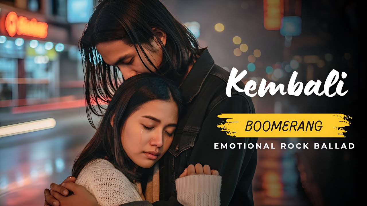 Kembali - Boomerang | Slow Rock Cover & Lyric Video (Emotional Rock Ballad)