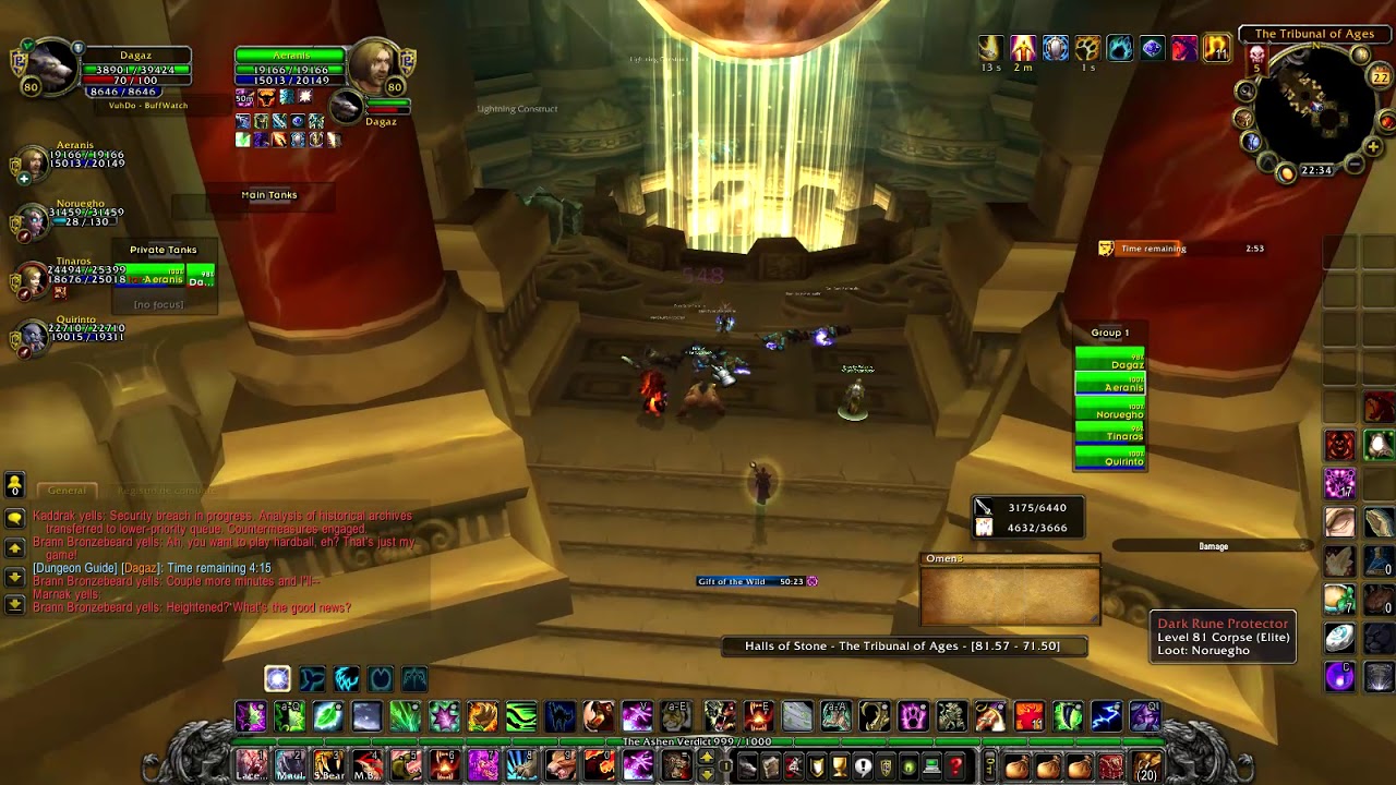 Halls of Lightning 5 HC ... Feral tank Druid 3.3.5a POV