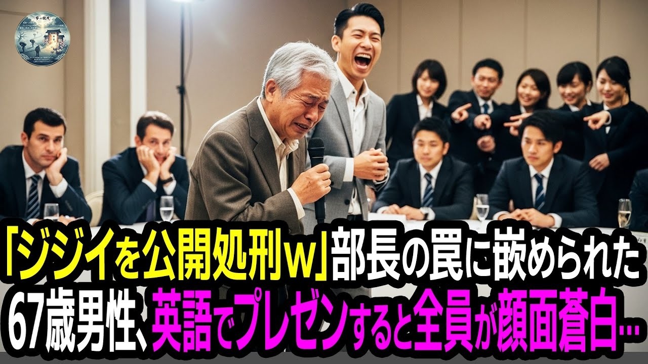 「ジジイはこれでクビだ！」営業部長に米本社役員へのプレゼンを強いられたおじいさんが英語を話し始めた瞬間、全員が凍りついた