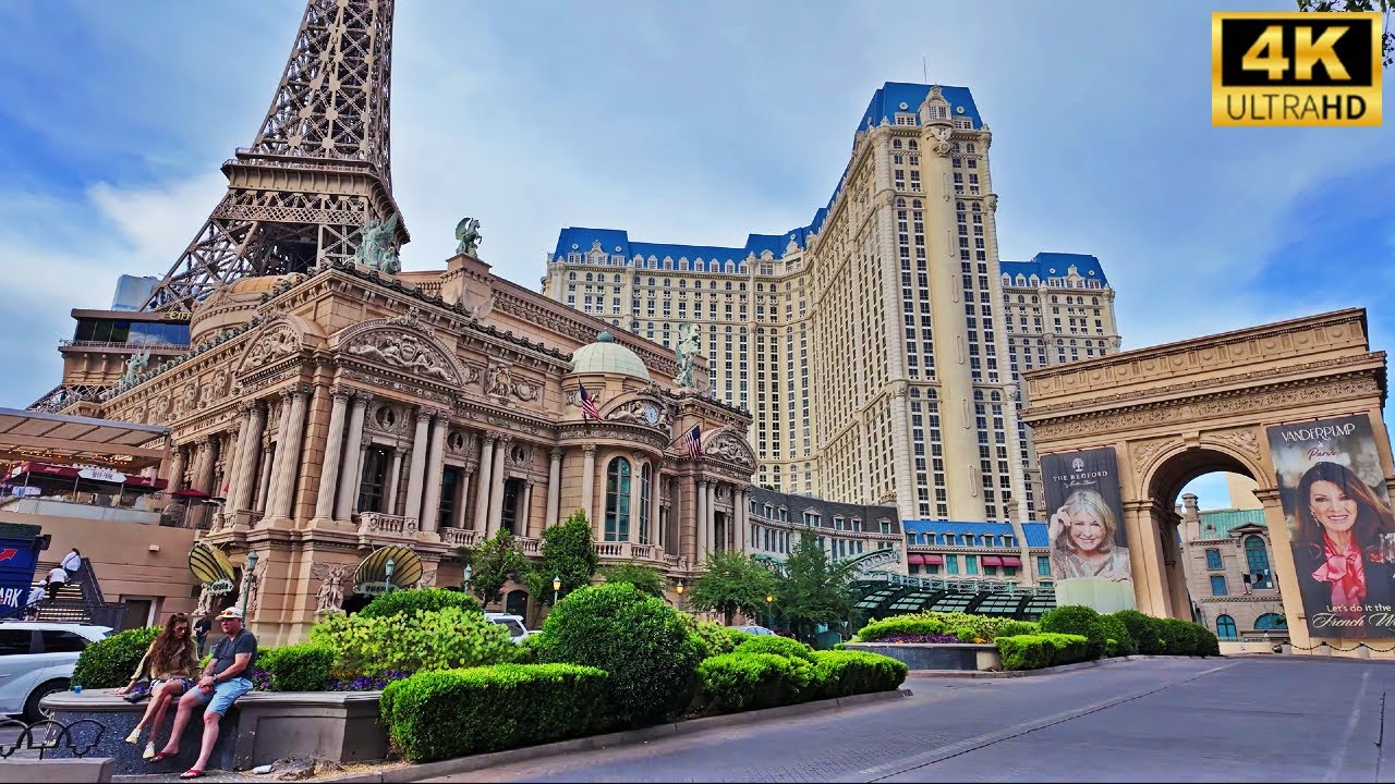 [4K] Paris Hotel Las Vegas 2024 Walking Tour - Horseshoe Hotel Walking Tour