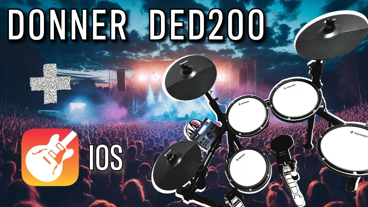 Подключение электронных барабанов DONNER DED200 к Garageband iOS