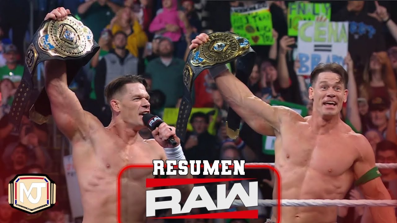 John Cena es campe&oacute;n Grand Slam | Resumen de Raw 10/Noviembre/2025
