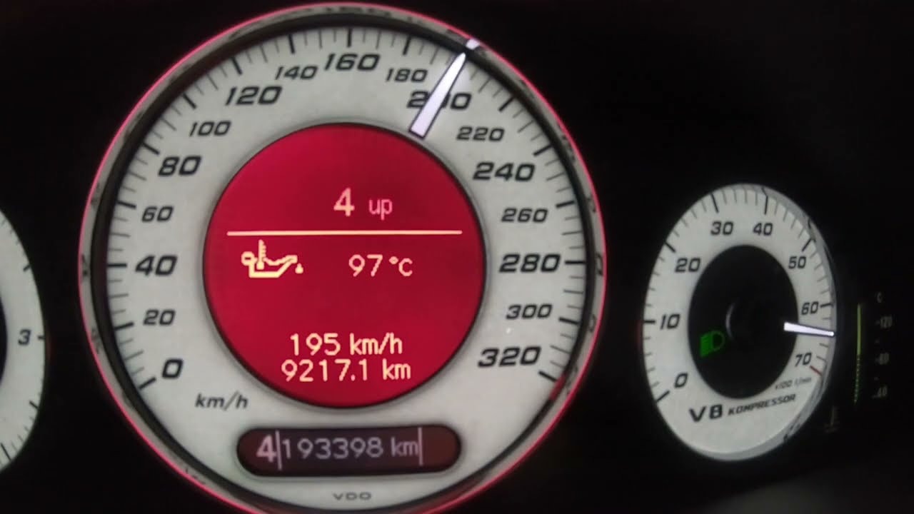 E55 Kompressor  mit 722.931 MCT Getriebe - Schaltpunkte in C und Schaltblitz in M