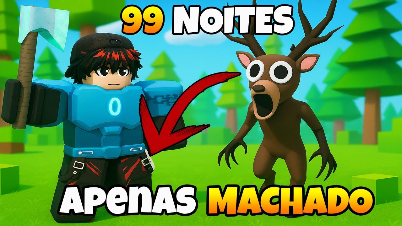 SOBREVIVENDO 99 NOITES COM MACHADO NO 99 NOITES NA FLORESTA