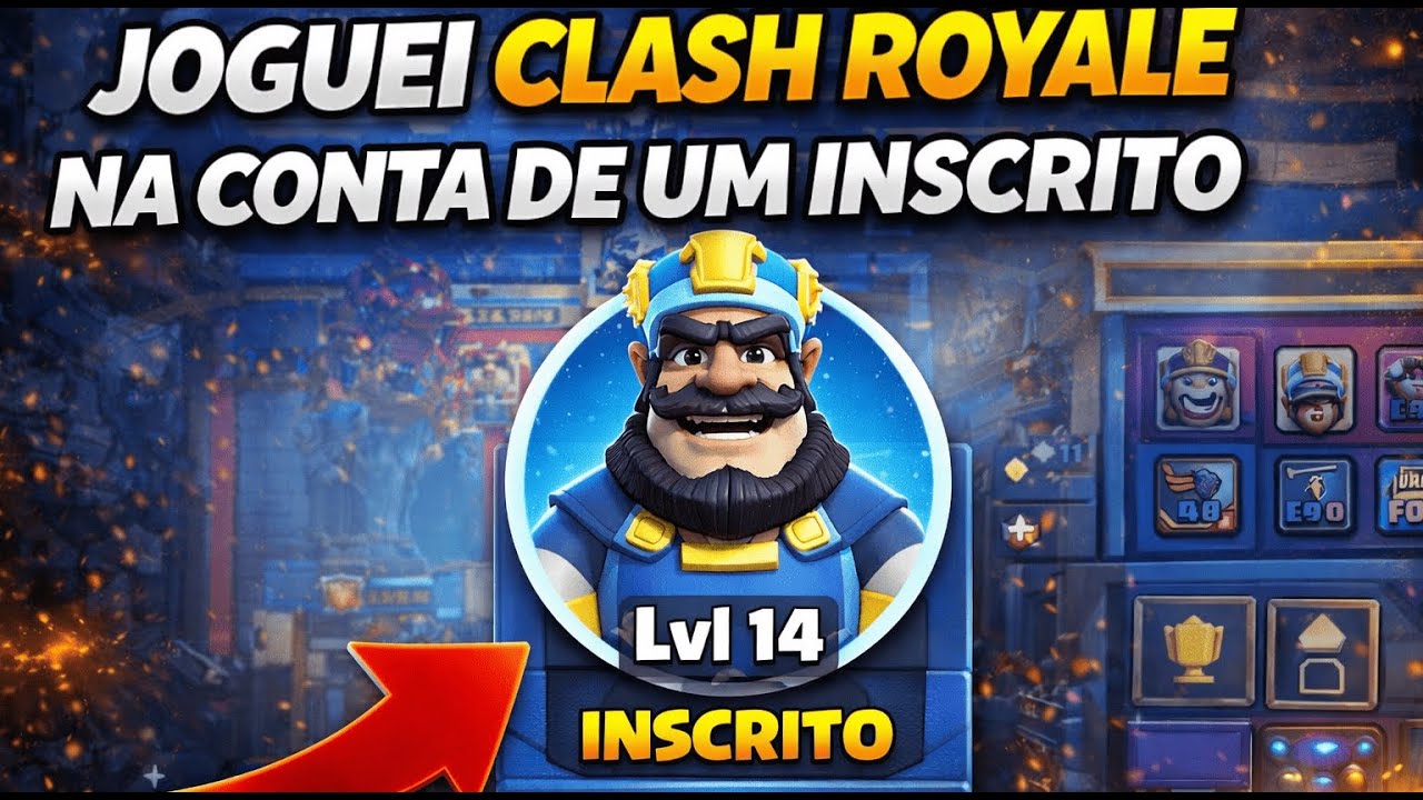 CLASH ROYALE NA CONTA DE UM INSCRITO 🎮🏆 (AO VIVO)