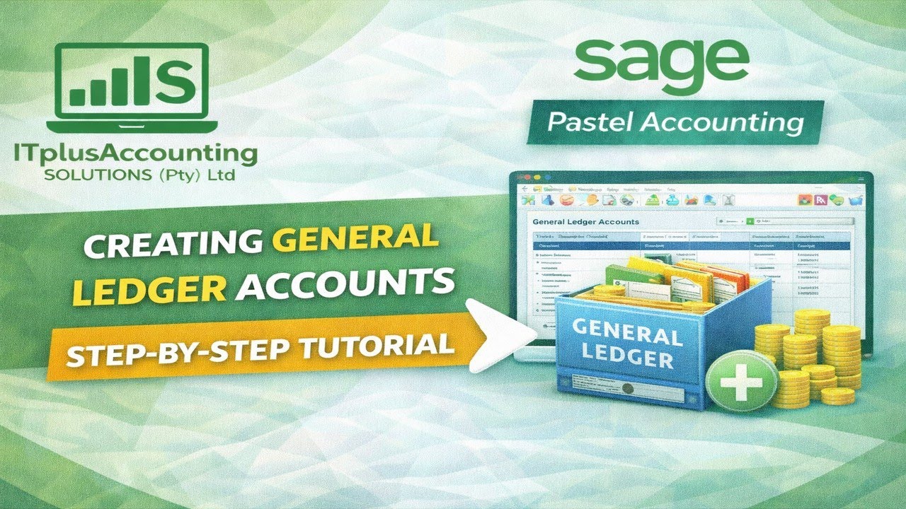 👉 Creating General Ledger Accounts in Sage Pastel Accounting | Step-by-Step Tutorial